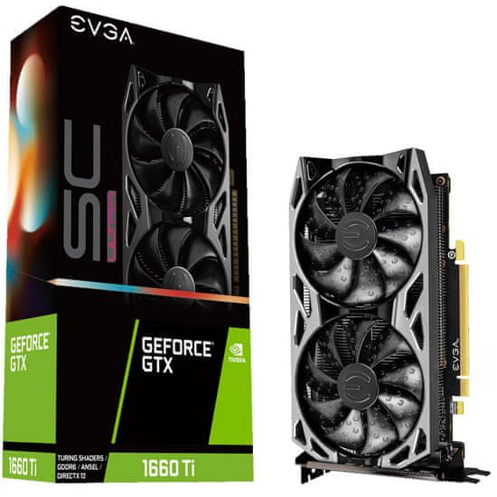 Evga GeForce GTX 1660 Ti SC Ultra Gaming grafička kartica, 6 GB GDDR6