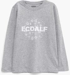 Ecoalf Avery Symbols dječja majica, 122 - 128, siva