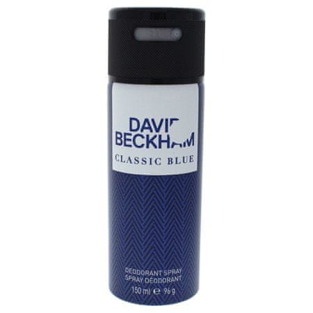 David Beckham Classic Blue dezodorans u spreju, 150 ml
