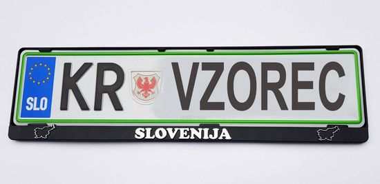 Intercrown avto okvir registrske tablice Slovenija