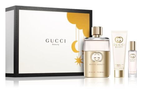  Gucci Guilty poklon set za žene - parfemska voda, 90 ml i 15 ml + losion za tijelo, 50 ml 