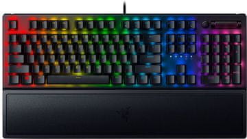 Razer BlackWidow V3 mehanička tipkovnica, Yellow Switch, crna, američka, HR gravura