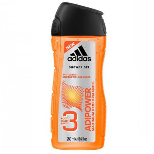 Adidas Adipower gel za tuširanje, 3 u 1, 250 ml