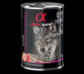 Alpha-Spirit mokra hrana za pse, jesetra, jagoda, 400 g 