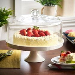 VonShef keramički stalak za torte s poklopcem