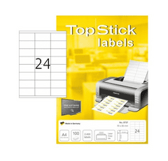 Herma Top Stick 8737 naljepnice, 70 x 35 mm, bijele, 100/1