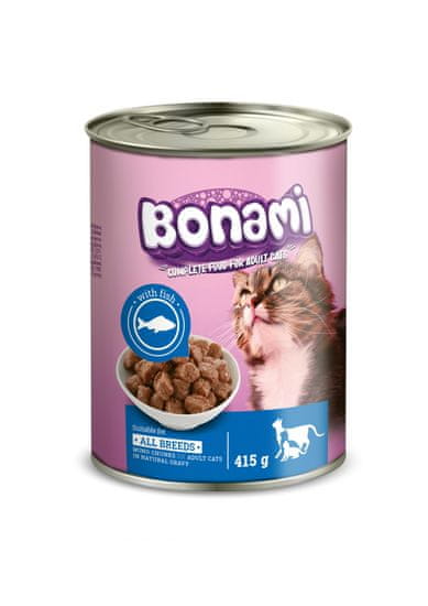 Bonami konzerva za mačke, riba, 24 x 415 g