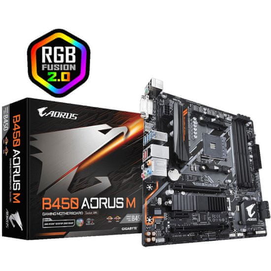 Gigabyte B450 Aorus M matična ploča, AM4, DDR4, mATX