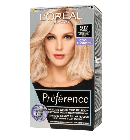 Loreal Paris Preference Cool Blondes boja za kosu, 9.12 Siberia