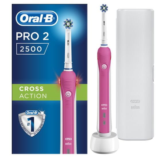 Oral-B električna četkica za zube Pro 2500 Pink 3DWhite