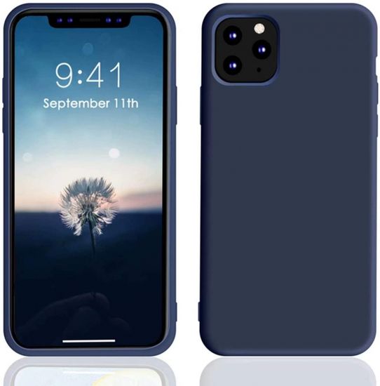 Maska za iPhone 11 Pro Max, silikonska, mat plava