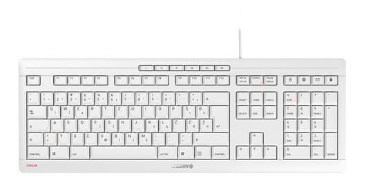 Cherry Stream tipkovnica, bijela, USB, HRV