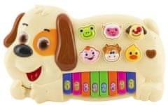 Teddies Klavir u obliku psa sa životinjama, zvukom i svjetlom