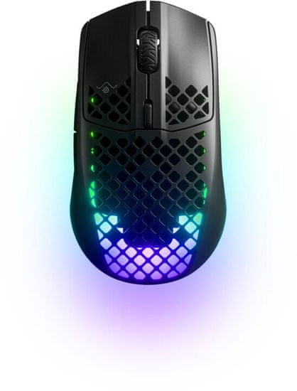 SteelSeries Aerox 3 bežični gaming miš, 2.4 GHz, Bluetooth 5.0, RGB