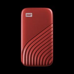 Western Digital My Passport vanjski pogon, SSD, 1TB, USB-C, 3,2, crveni