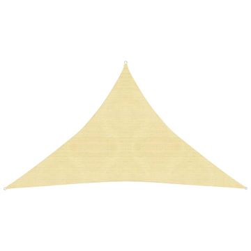 Vidaxl Jedro za zaštitu od sunca 160 g/m² bež 2,5 x 2,5 x 3,5 m HDPE