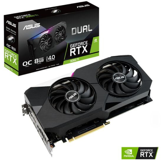 ASUS Dual GeForce RTX 3060 Ti OC Edition grafička kartica, 8 GB GDDR6 (DUAL-RTX3060TI-O8G)