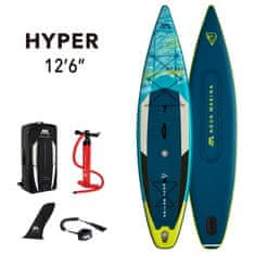 Aqua Marina BT-21HY02 Hyper na napuhavanje SUP, s i sigurnosnim užetom, 3,81 m, 15 cm