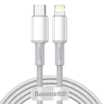 BASEUS Kabel za iPhone USB-C - Munjevito brzo punjenje 20W 2m - bijeli