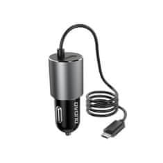 DUDAO R5Pro USB auto punjač + Micro USB kabel 3.4A, crno