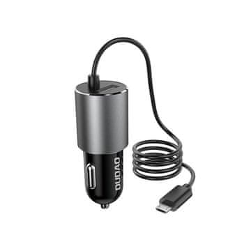 DUDAO R5Pro USB auto punjač + Micro USB kabel 3.4A, crno