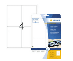 Herma Special 4908 naljepnice, 96 x 139,7 mm, bijele, 25/1