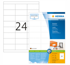 Herma Premium 4263 naljepnice, 70 x 33,8 mm, bijele, 100/1