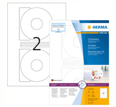 Herma Special 4471 naljepnice za CD, Ø 116 mm, bijele, 100/1