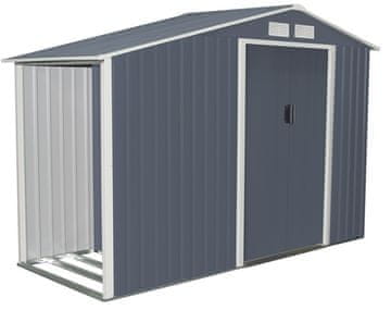 Rojaplast Luke A vrtna kućica, 195×278×127 cm, siva