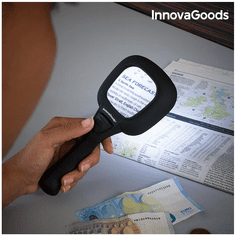 InnovaGoods povećalo s LED i UV svjetlom, 3x povećanje