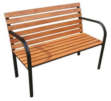 Rojaplast Klupa za lomaču, željezna, impregnirano borovo drvo