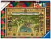 Ravensburger slagalica Zemljevid Hogwartsa 165995, 1500 komada