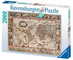 Ravensburger Jigsaw crtana karta svijeta, 2000 komada