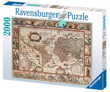 Ravensburger Slagalica s kartom svijeta, 2000 dijelova