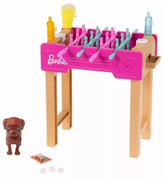 Mattel mini igra Barbie sa stolnim nogometom za kućne ljubimce