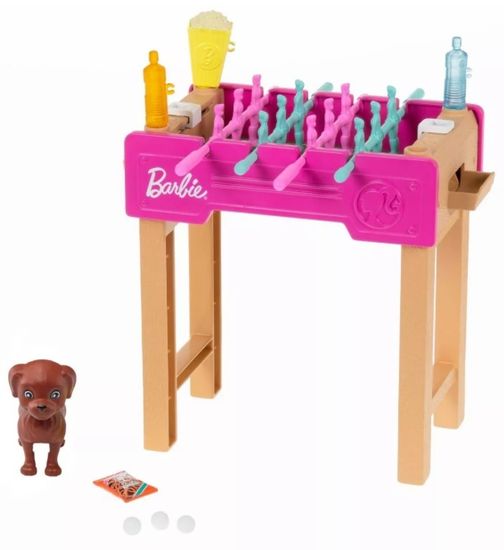 Mattel mini igra Barbie sa stolnim nogometom za kućne ljubimce