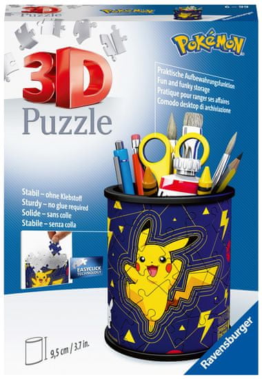 Ravensburger 3D slagalica 112579 Stalak za olovke Pokémon, 54 komada