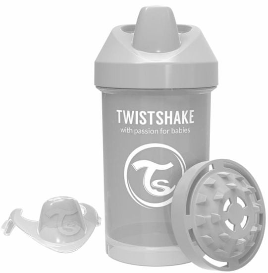 Twistshake bočica za malu djecu, 300 ml 8+ m, pastelno siva