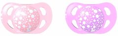 Twistshake duda mini, 2x, 0-6m, roza/ljubičasta