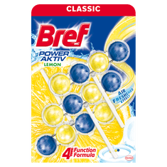 Bref Wc miris Power Aktiv Lemon 3 x 50 g