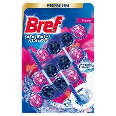 Bref sredstvo za čišćenje wc-a Blue Aktiv Fresh Flower 3 x 50 g