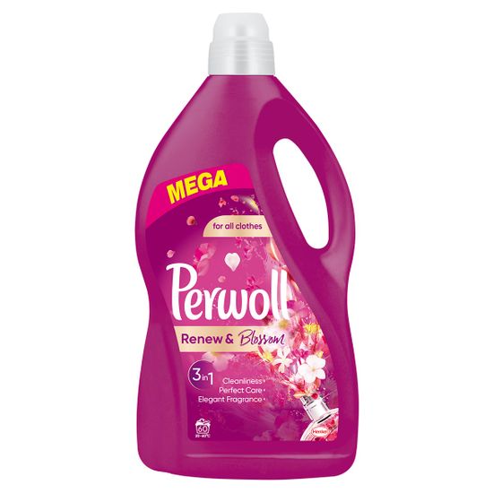 Perwoll Renew & Blossom deterdžent za pranje rublja, 3,6 l