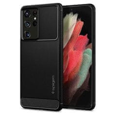Spigen maska za Samsung Galaxy S21 Ultra, Rugged Armor Black