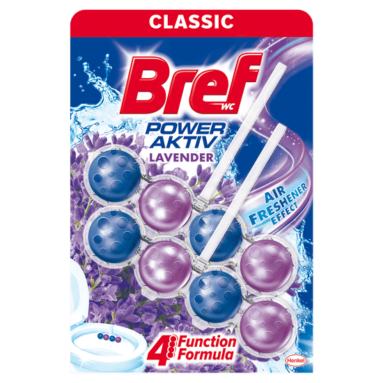 Bref Power Active Lavender Field WC osvježivač, 2 x 50 g