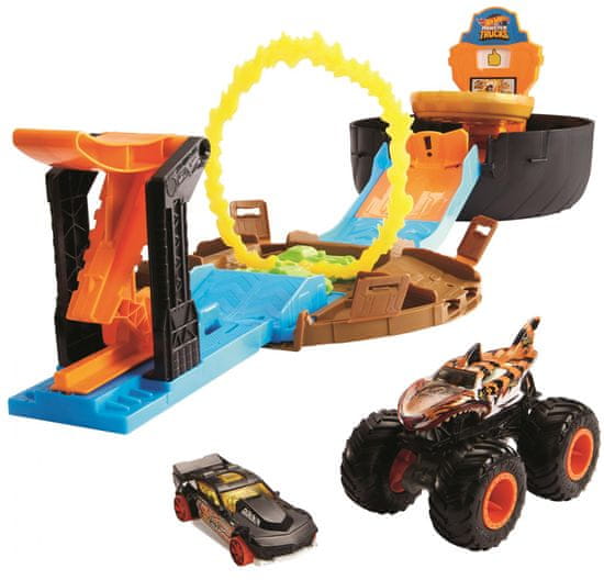 Hot wheels shop monster truck set