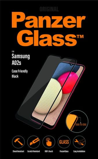 PanzerGlass zaštitno kaljeno staklo Edge-to-Edge za Samsung Galaxy A02s 7262