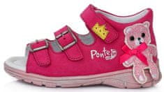 Ponte 20 kožne sandale za djevojčice PS121-DA05-1-875, 28, ružičaste