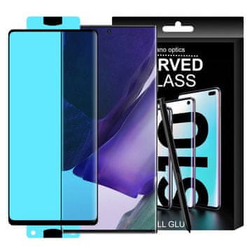 HURTEL Kaljeno staklo od staklene folije za ekran s okvirom za Samsung Galaxy S21+ 5G 3D Edge Nano Flexi Glass crno