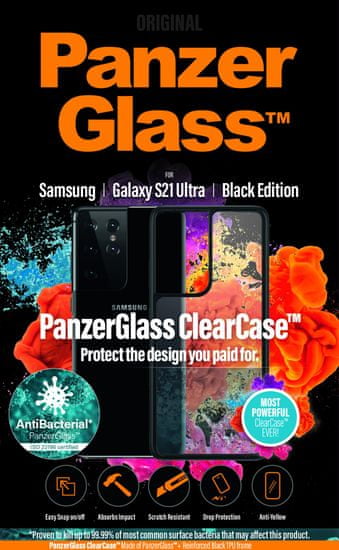 PanzerGlass maska za Samsung Galaxy S21 Ultra, Black Ab