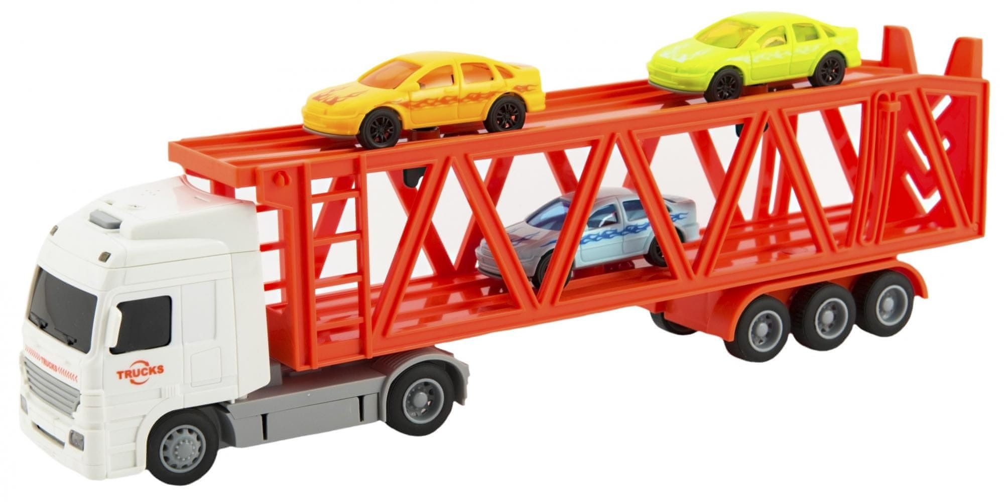 Transporter truck toy top